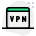 Virtual private network for secure web browsing experience icon