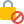 Padlock with a cross sign isolated on a white background icon