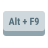 Alt + F9 icon