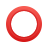 Hollow Red Circle icon