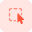 Square selection cursor drawing in design application icon