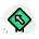 Up left way traffic sign board layout icon