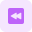 Rewind arrow function on multimedia keyboard layout icon