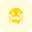 Cold shivring face expression of winter emoji icon