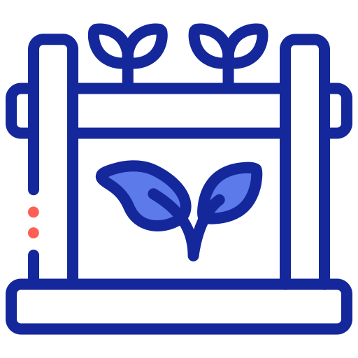 Vertical garden for adjustable shelves icon