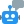 Advanced robot with a internal service message chat bubble isolated on a white background icon