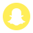 Snapchat带圈徽标 icon