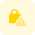 Error or a security breach on a system icon