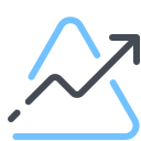 Arrow Rise Triangle icon