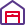 Open shutter of material handling storage unit icon