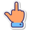 Obscene gesture Skin Type 1 icon