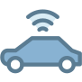 Autonomous car icon