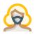 Masked woman icon