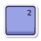 Superscript Two Key icon