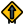 Straight forward up arrow signal as signpost icon