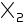 Subscript feature for use in chemical formula notation icon