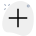 Addition plus symbol to add new objects icon