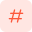 Hashtag sign used on social media websites icon