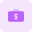 Business briefcase isolated on a white background icon