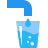 Filling a glass icon