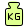 A kilogram of weight mass representation layout icon