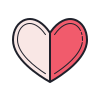 Half Heart icon