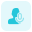 Audio played by single user on a chat messenger icon