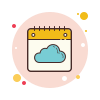 Cloud Calendar icon