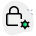 Internal settings for the high security lock icon