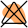 Do not bleach crossed triangle symbol layout icon