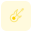 Music bass with the guitar like shape music instrument icon