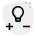 Lamp on a DC charging isolated on a white background icon