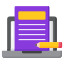 Blogging icon