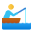 Fisherman In A Boat icon