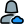 Cloud computing engineer with advance support layout icon