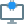 Computer with a CPU processor isolated on a white background icon