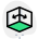 Three dimensional outside framework design rendered layout icon