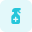 Sanitization spray isolated on a white background icon