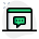 Messenger for chatting application for internet browser template icon