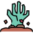 Hand graveyard icon