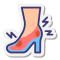 Uncomfortable shoes icon