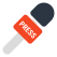 Journalist Mic icon