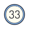 33 Circle icon