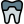 Dental crown with capping of a tooth or isolated on a white background icon