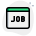 Job seeking website isolated on a white background icon