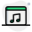 Music collection of wide genre available online icon