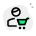 Buying a grocery item online on e-commerce website icon