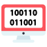 binary code icon