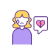 Broken Hearted Woman Crying icon