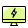 Desktop power indicator of bolt logotype layout icon